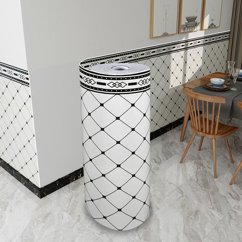 Wallpaper Self-Adhesive Waterproof and Moisture-Proof Wall Skirt Wallpaper Imitation Tile Wall Stickers Marble Wall Decoration Renovation Stickers