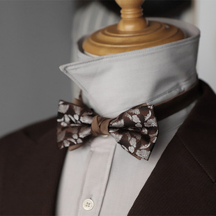 Factory in stock wholesale Korean dress men's coffee blue wine red wedding banquet cocktail party double bow