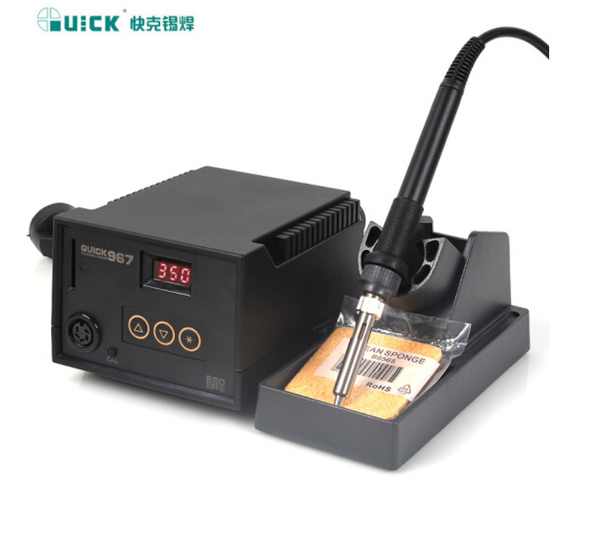 QUICK快克电焊台967ESD数显控温烙铁480℃带温度锁 967ESD