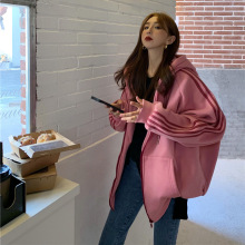 外套女秋冬加厚保暖2025新款宽松秋季加绒卫衣ins风潮流bf棒球服