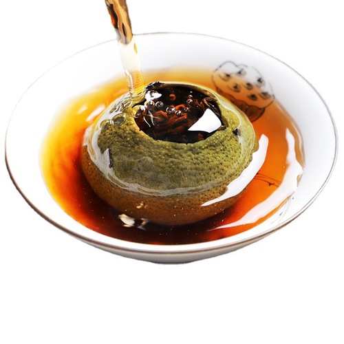 Xinhui Small Green Tangerine Pu-erh Tea Authentic Sun-Dried Large Quantity 250g Ripe Tea Tangerine Pu-erh with Tangerine Peel and Pu-erh Tea in Cans