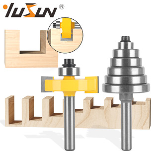 Yusheng ball T-cutter 1-3/8 notch cutter 7 bearing Set 1/4 handle woodworking milling cutter trimming machine bakery milling