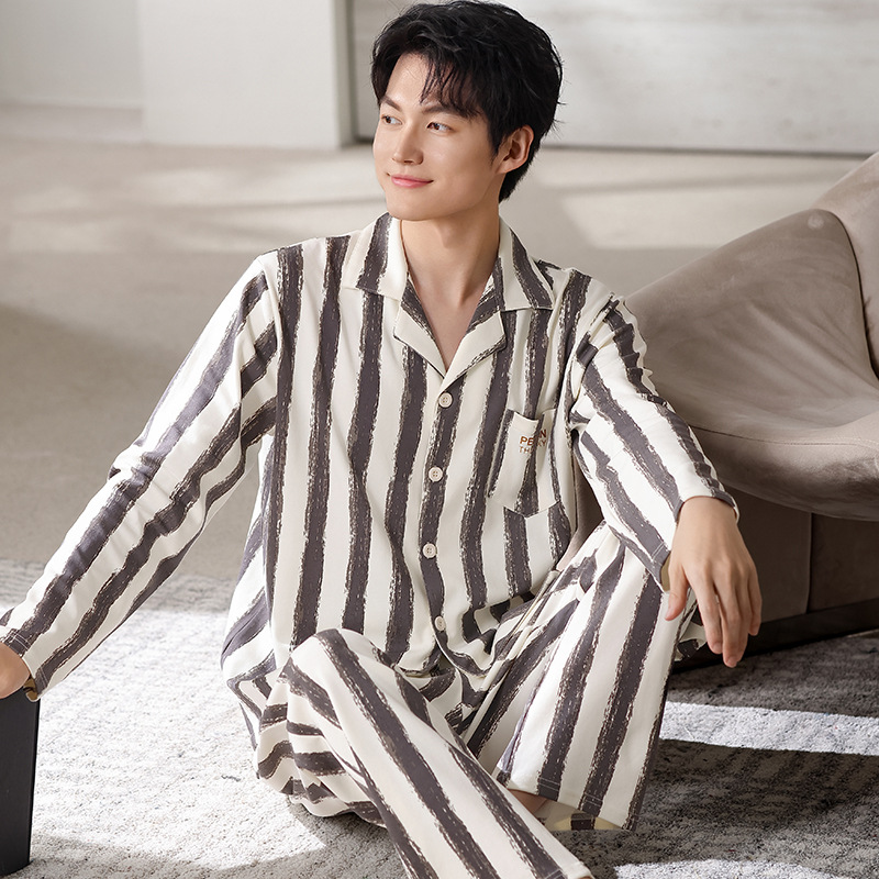 Y71004 순면 남성용 라운드넥 긴소매