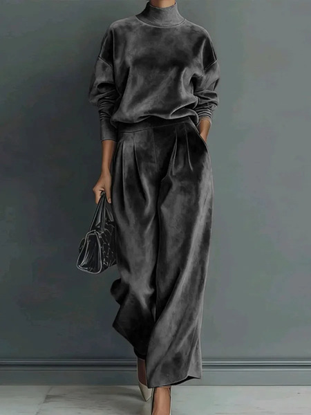 autumn demi-season velvet sports suit for leisure