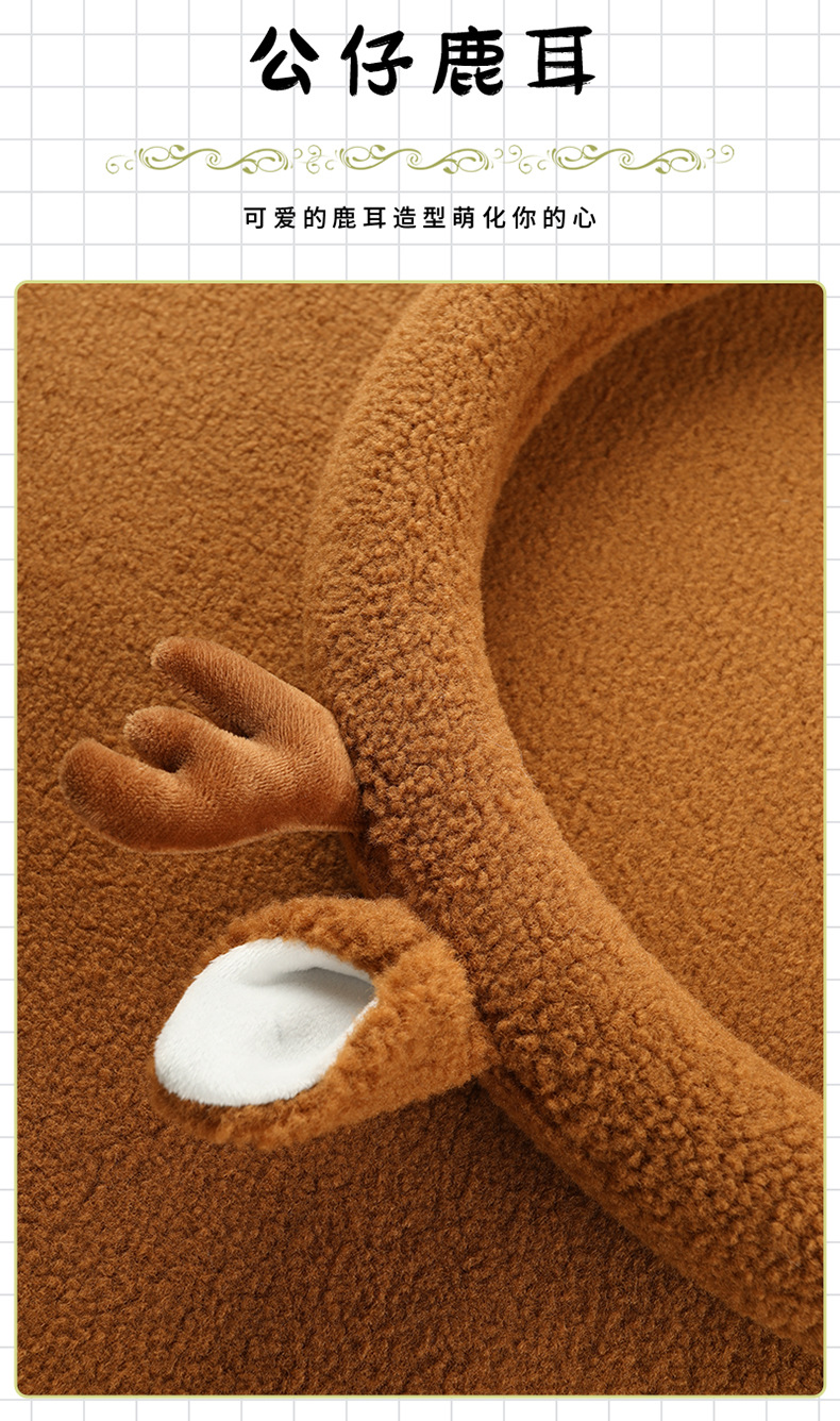 Plush steering wheel cover winter teddy velvet D-type cute cartoon car interior decoration girl protective cover warm handle cover
