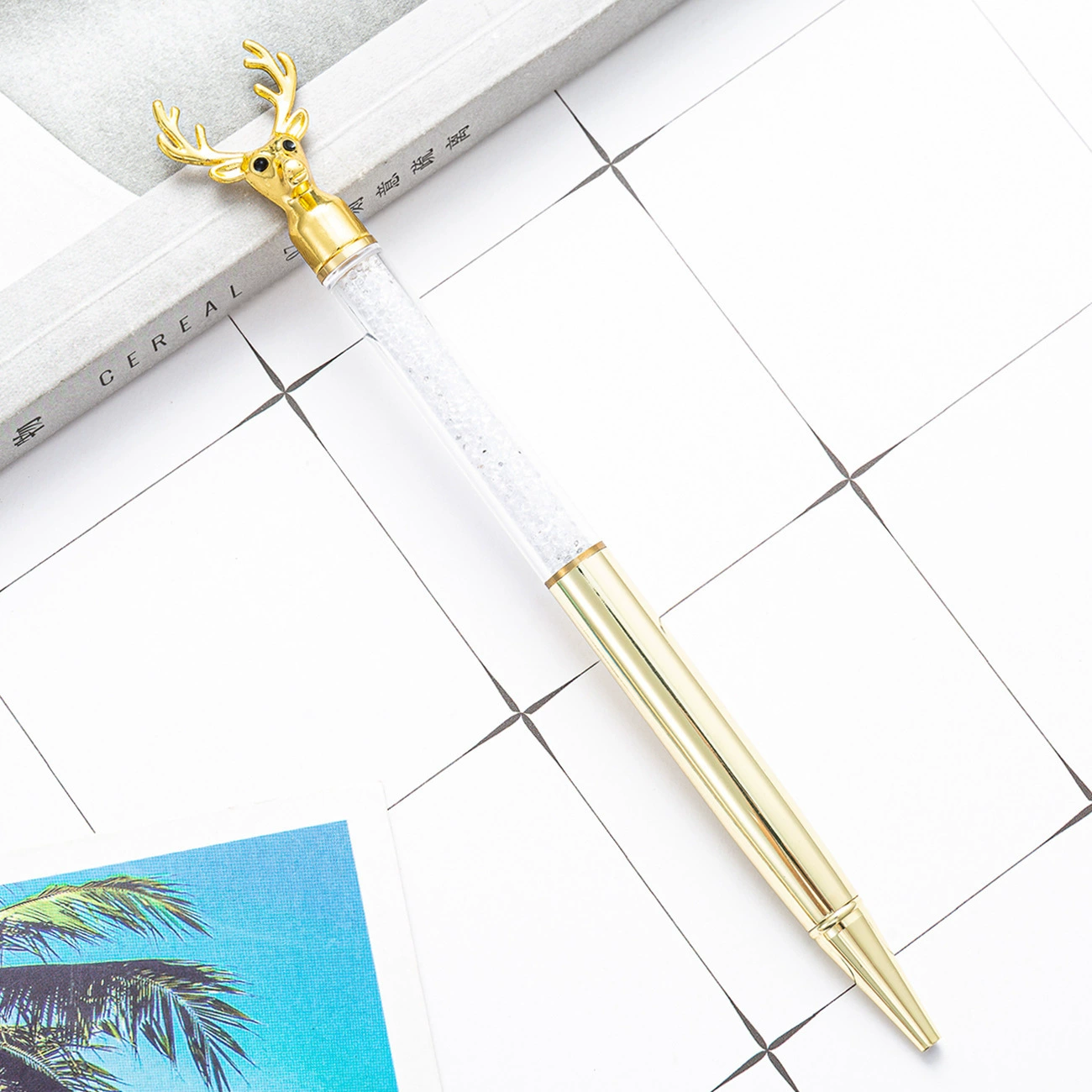 Creative metal ballpoint pen, multicoloured rollerball pen, Nordic style, Birthday gift