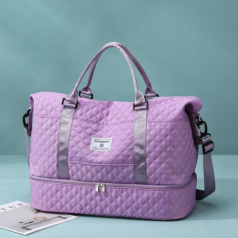 Bolsa de viaje plegable de rango corto, bolsa de natación de separación seca y húmeda, bolsa de ejercicio expandible, bolsa de viaje de negocios de gran capacidad