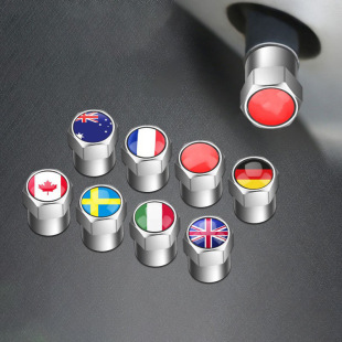 Manufacturer Uk Italy Germany France Flag Mini Valve Cap Car Accessories