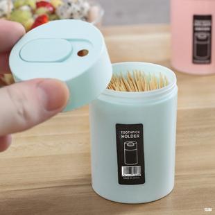 Portable Toothpick Box Creative Toothpick Barrel Household Plastic Living Room Coffee Table Toothpick Bottle Toothpick Jar Toothpick Barrel Mika