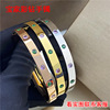 Amazon Color diamond Titanium Bracelet Thick gold Smooth fashion Bracelet Cross border Foreign trade Manufactor On behalf of