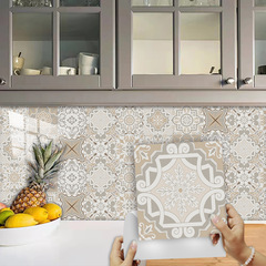輕奢簡約風格瓷磚貼家居裝飾改造翻新自粘防水防油水晶硬片牆貼