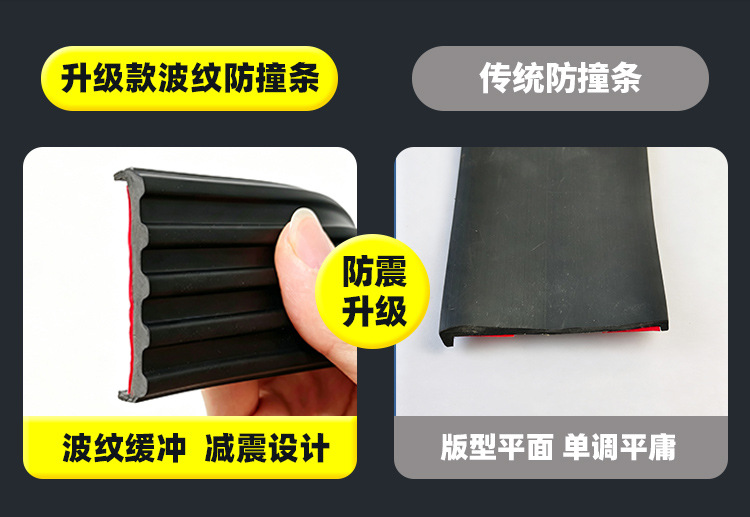 Electric Tricycle Anti-Collision Strip, Side Edge Rubber Strip, Motorcycle and Truck Guardrail Protection Strip, Anti-Scratch and Anti-Bump Strip for Cargo