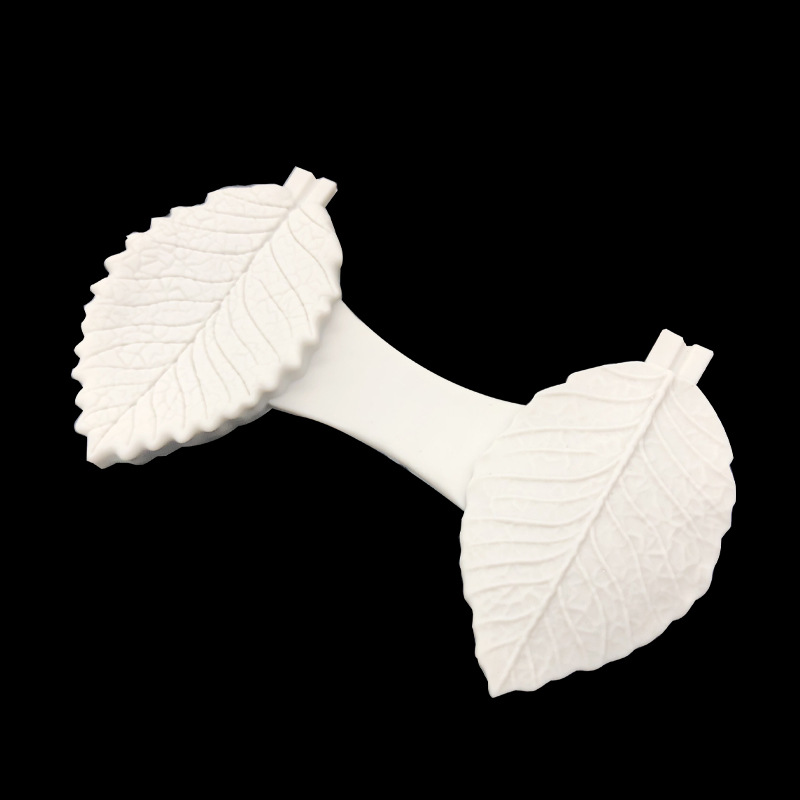 Hojas artificiales de silicona molde arcilla suave cerámica herramienta pastel postre fondant chocolate decoración Accesorios