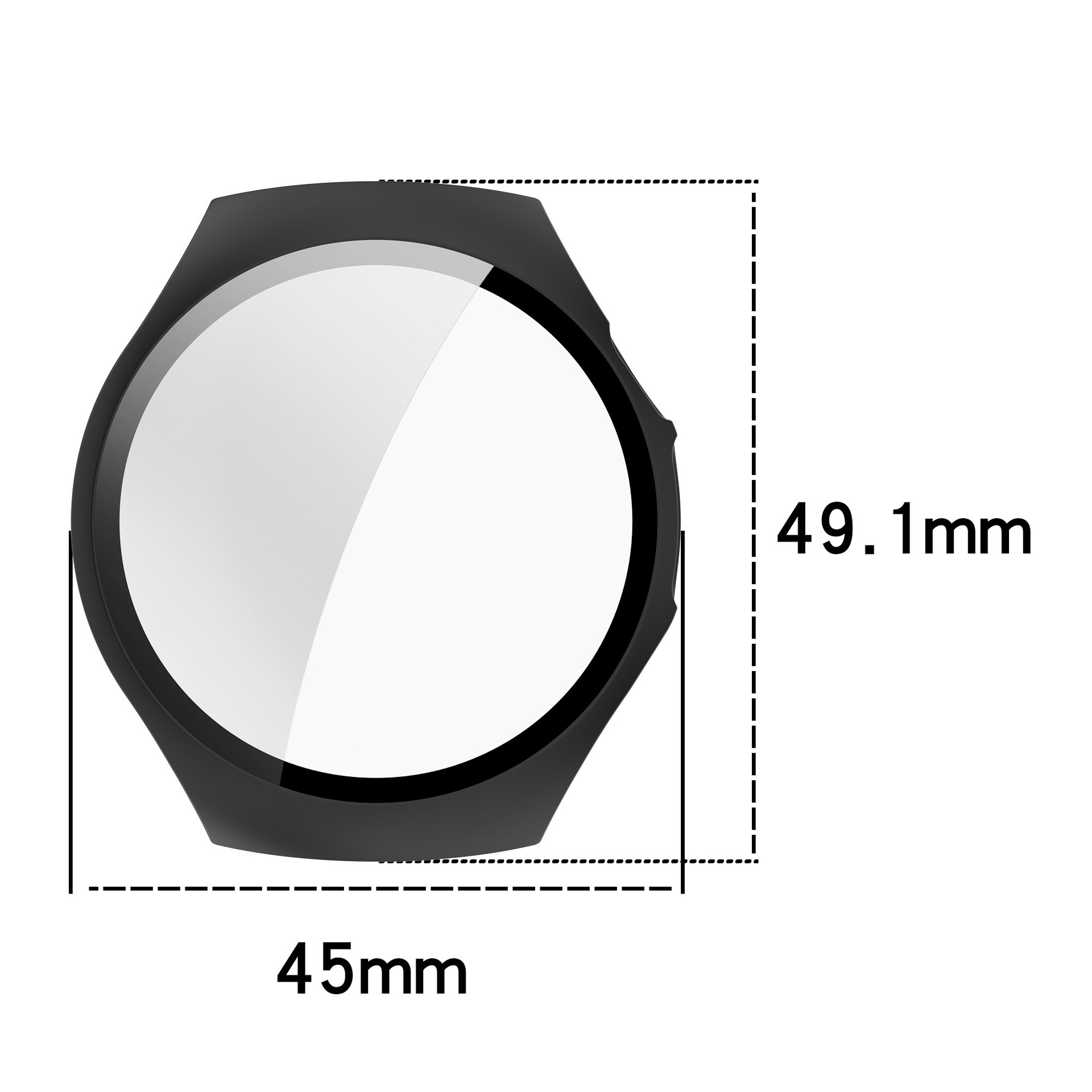 Xinyuan Shuntong is suitable for the Huawei watch5 protective case with a 42MM tempered film and a full 46MM integrated case and film watch case undefined