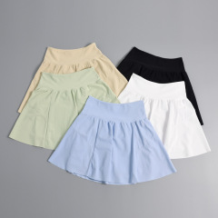 運動短裙褲女夏季假兩件跑步半身裙速干遮臀防走光透氣網球瑜伽裙