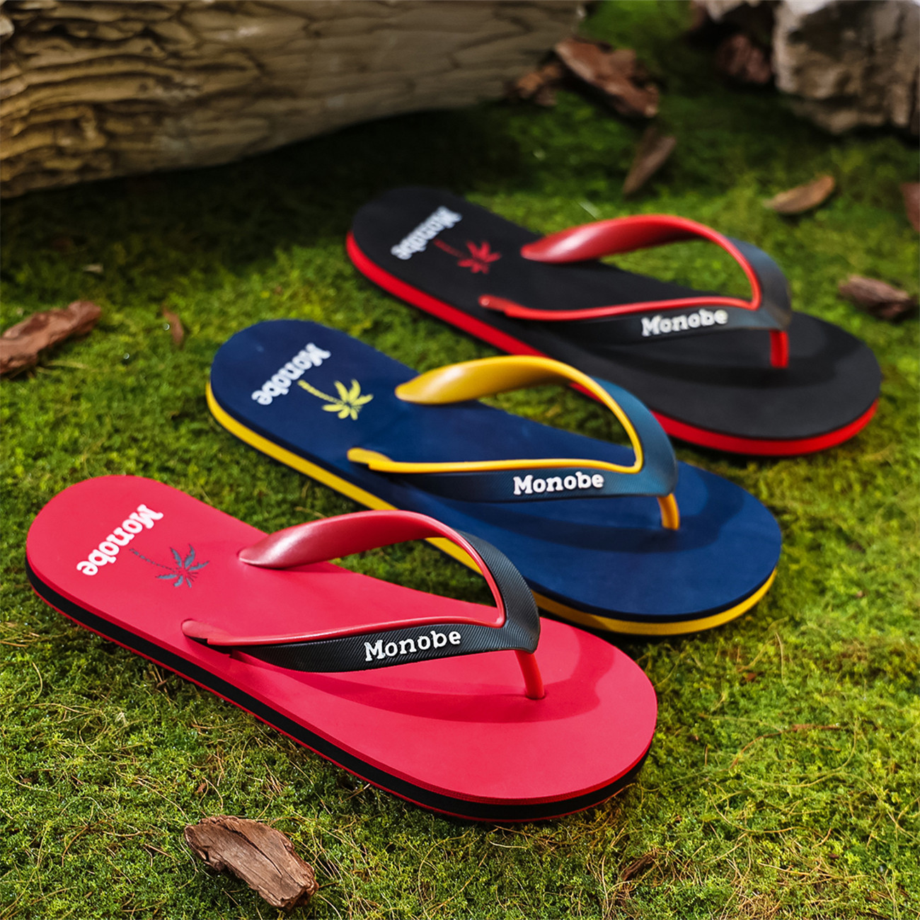 Source Manufacturer's New Anti-Slip Flip-Flops for Men, Outdoor Wear-Resistant Slippers, Men's Bathing and Home Beach Shoes Wholesale