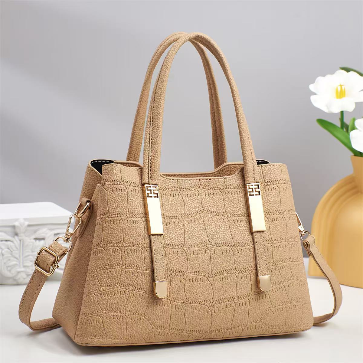 2025 nuevo bolso de hombro para mujer, bolso de estilo de viaje de trabajo, bolso de temperamento de moda casual de mujer de gran capacidad