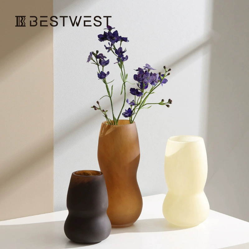 Boxi Home Ладо-форма Гладкий Грушевидный большой живот стеклянная ваза подвесной пакет домашний дизайнерский декор гидропоническая ваза