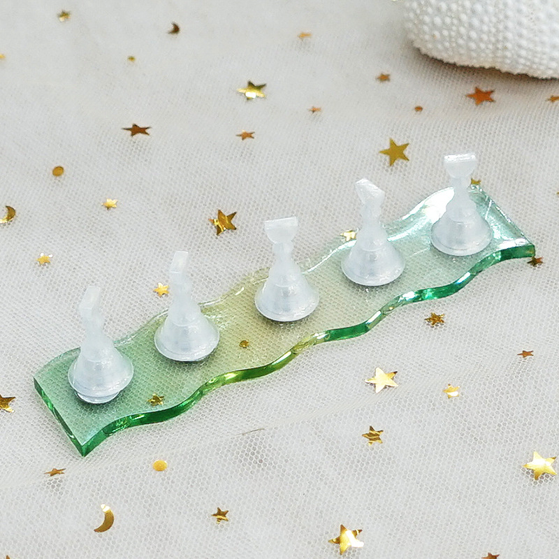 Manicura nacarado pieza de ajedrez práctica asiento color mágico titular de uñas color degradado imán base soporte de exhibición Trabajo Práctica soporte