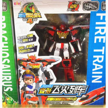 心奇爆龙战车合体机甲变形爆恐龙汽车烈焰霸王龙机器人儿童玩具