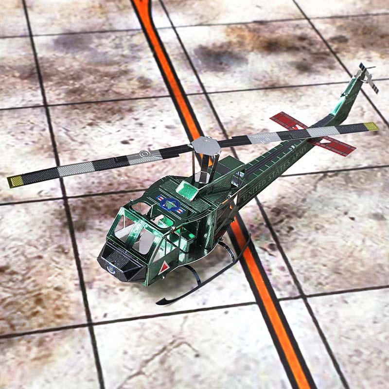 Estatua mágica de acero al por mayor versión de color avión un grupo metal rompecabezas mini 3D tridimensional hecho a mano DIY modelo de montaje