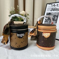 ロバの家の新型の古い色柄の発財桶の手提げバケツのカバンは斜めに掛けます。