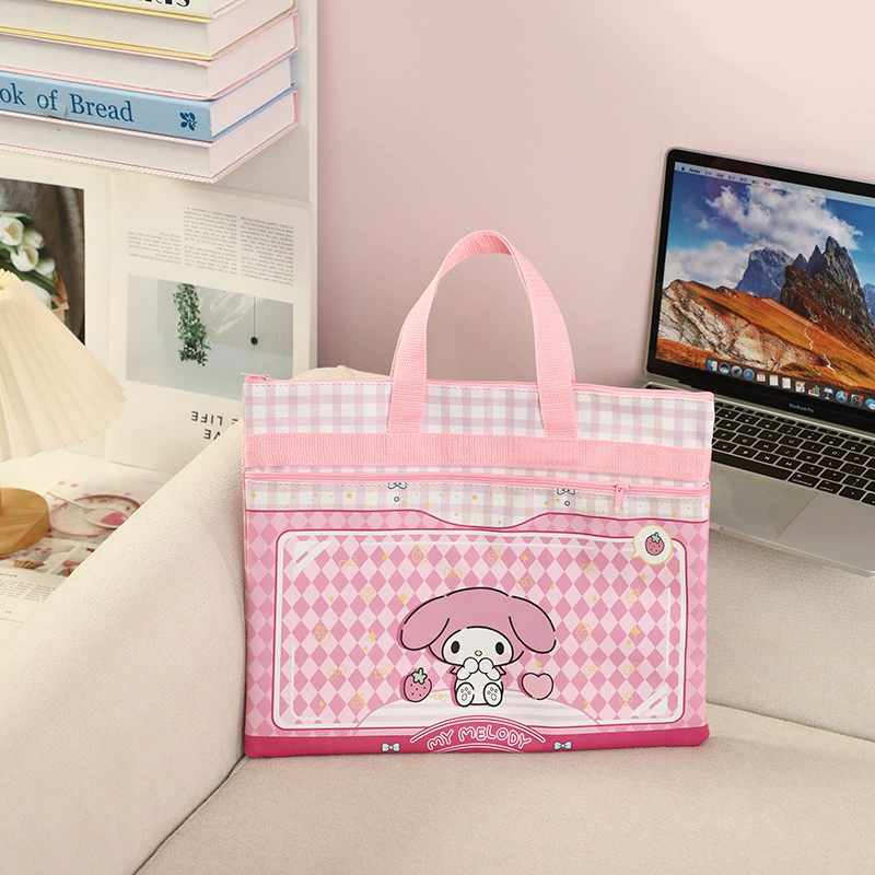 Cartoon handheld organizer bag for folders