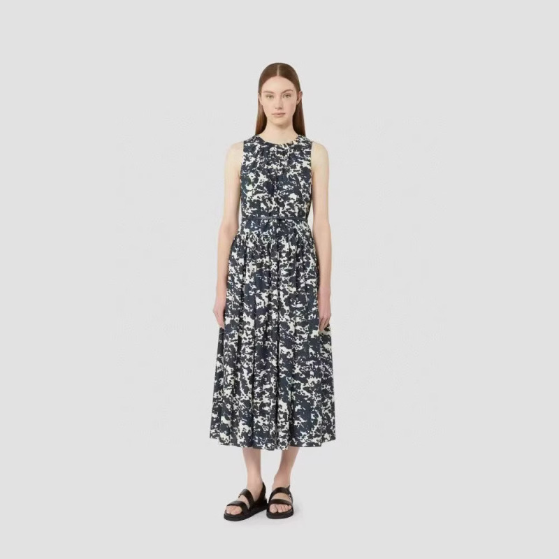 Max2026 Spring and Summer New Women's Cotton Sleeveless Mid-Length Dress Max2026 Spring and Summer New Women's Cotton Sleeveless Mid-Length Dress