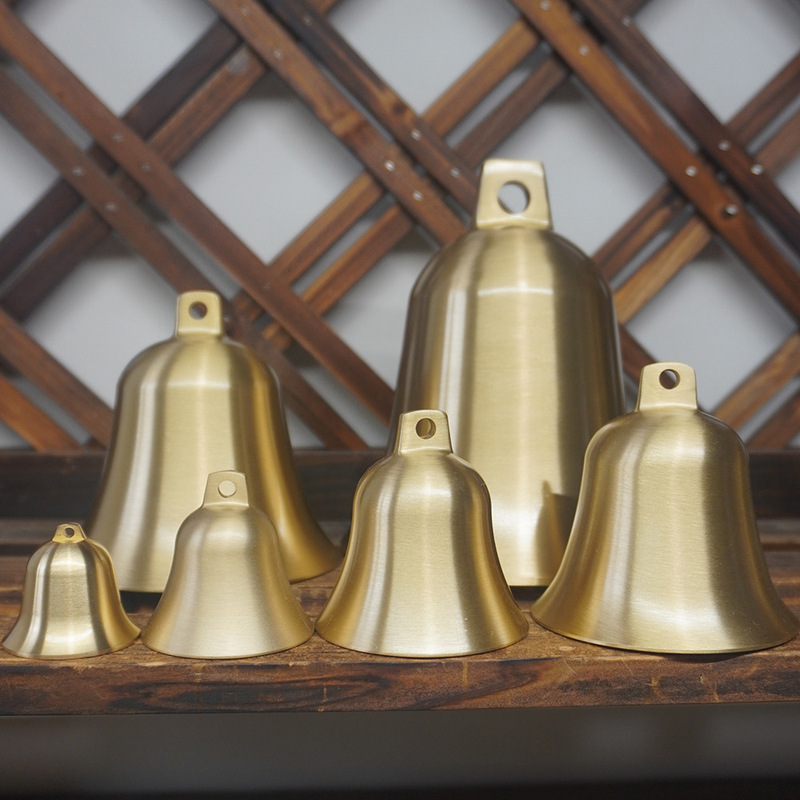 Copper bell pure copper bell decoration copper bell brass door large small size door-to-door sound super large home wind chime pendant Copper bell pure copper bell decoration copper bell brass door large small size door-to-door sound super large home wind chime pendant
