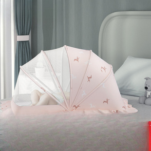 Baby Mosquito Net Cover Foldable Bed Baby Mosquito Net Children's Crib Home Child Bottomless Mosquito Net Installation-Free