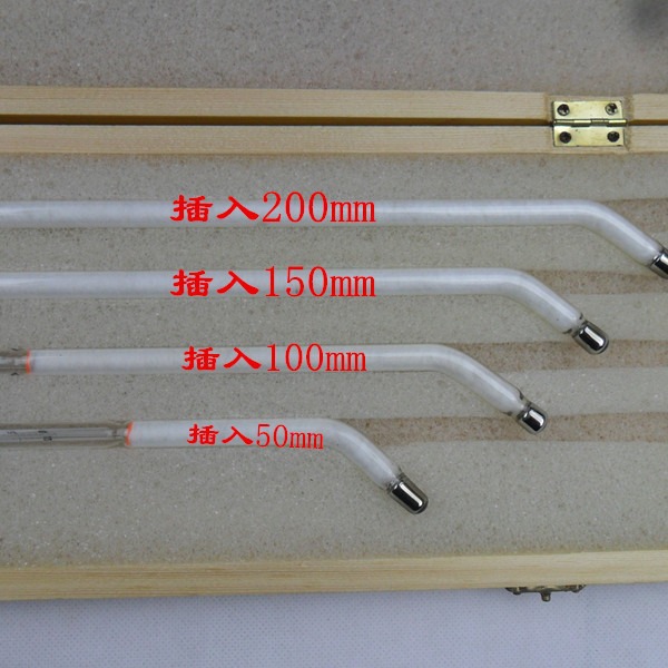 曲管地温计/地温表/气象用温度计WQG-16(-21-+61℃)实验教学