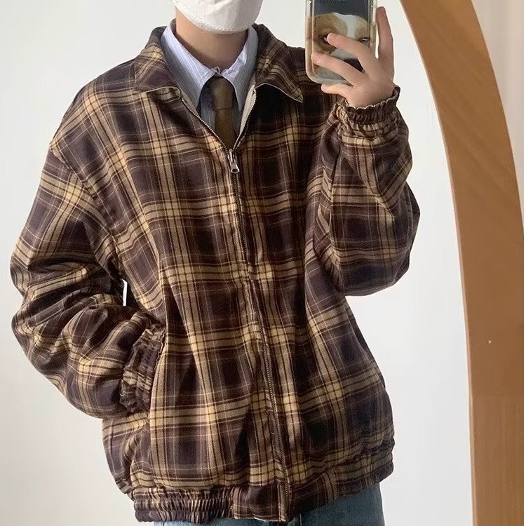 Retro double-sided autumn cardigan for men and women