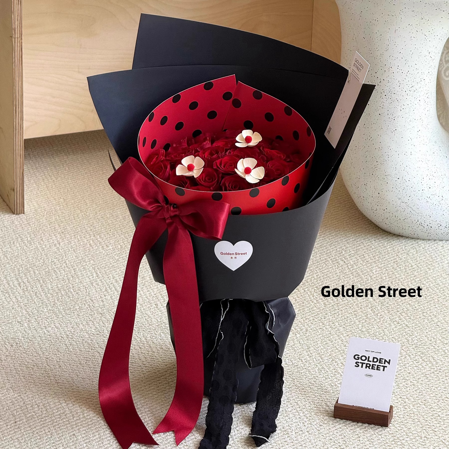 Nueva pieza de vals de una pieza estereotipada 520 florería de San Valentín ramo de flores regalo bricolaje materiales hechos a mano