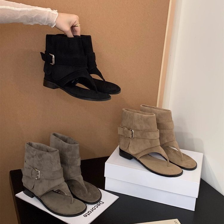 Cowboy Boots Sandals for Women, Summer Flip-Flop Sandals for Women, 2026 New Style Flat Flip-Flops, Retro Women's Shoes, Summer Style