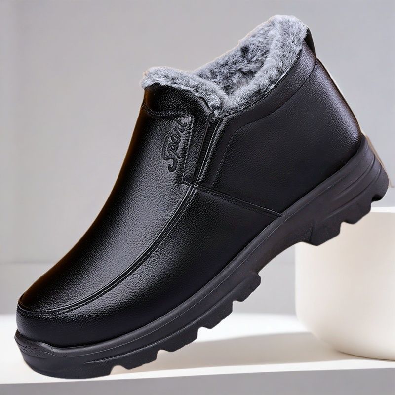 2026 Winter New Style Old Beijing Cloth Shoes for Middle-Aged and Elderly Fathers, Thickened Warm Cotton Shoes for Men
