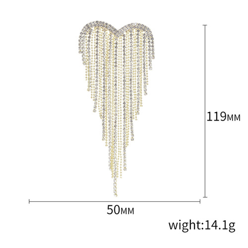 Love tassel brooch, high-end women's ins trendy white-collar suit collar pin decoration, creative and versatile accessories pin