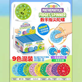 跨境算术教学数学启蒙指尖陀螺儿童益智解压学习加减数字玩具