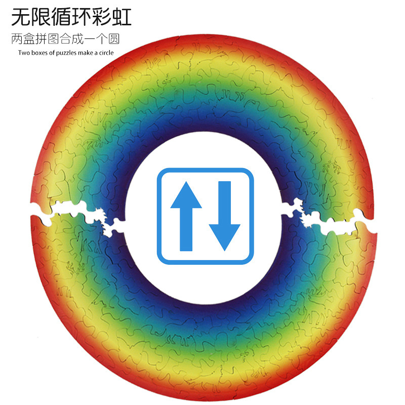 Niños nuevos infierno de dificultad quema cerebral ciclo infinito rompecabezas arco iris puzzle puzzle juguetes regalo creativo
