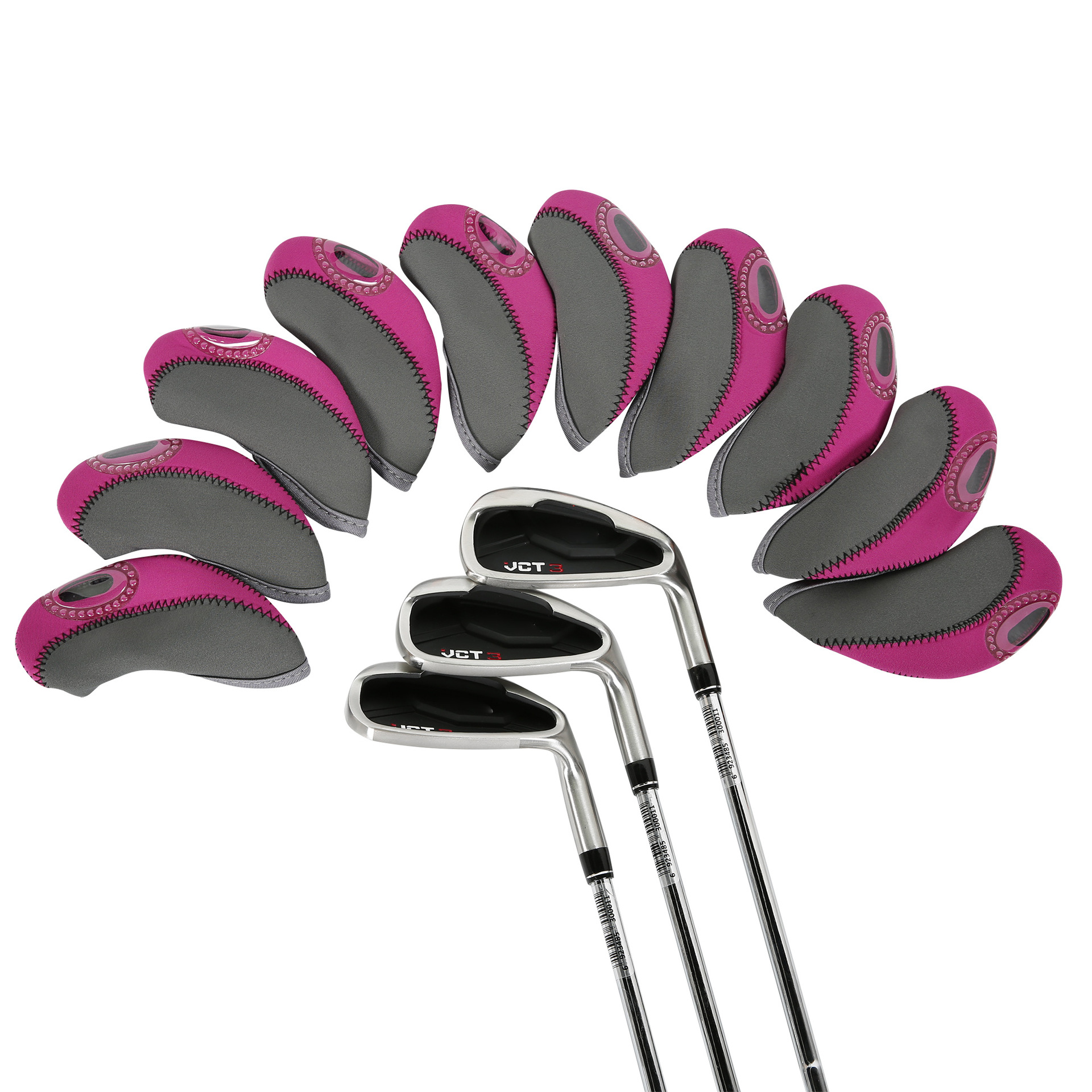 Yuefan Source Supply Juego de gorro de golf de dos colores Juego de hierro de golf Golfheadcovers