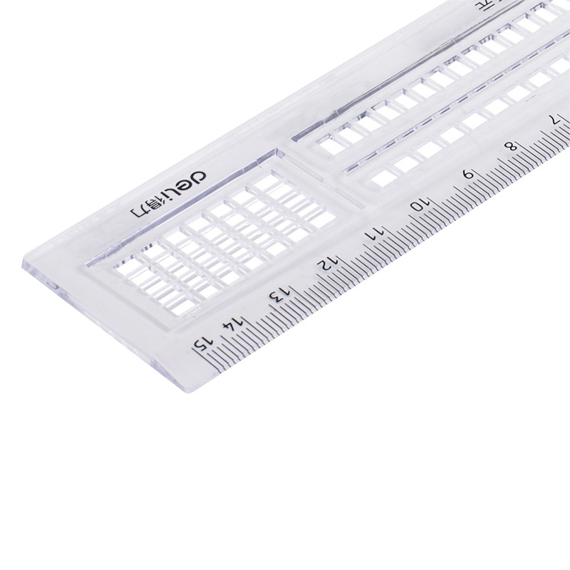 Geti Stationery 71982 Answer Sheet Marking Ruler Student Exam Transparent Ruler 15cm Filling Ruler Stationery Wholesale