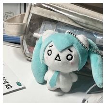 新款可爱初音未来×颜文字联名挂件毛绒玩偶公仔景品9代发