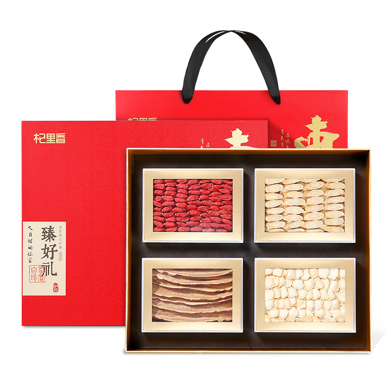 杞里香420g東方序四合礼箱西洋参紅クコ黄霊芝片礼箱メーカー卸売り|undefined
