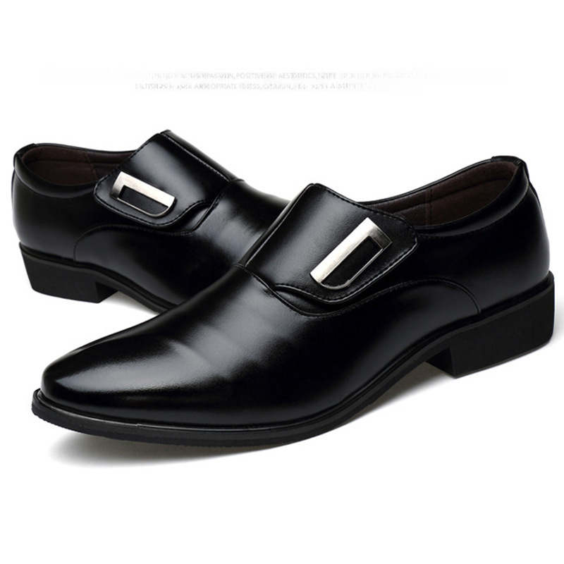Cross-border large size men's shoes casual fashion shoes formal wear a pedal leather shoes men's British Korean version of pointed manufacturers whole_vogvips.com