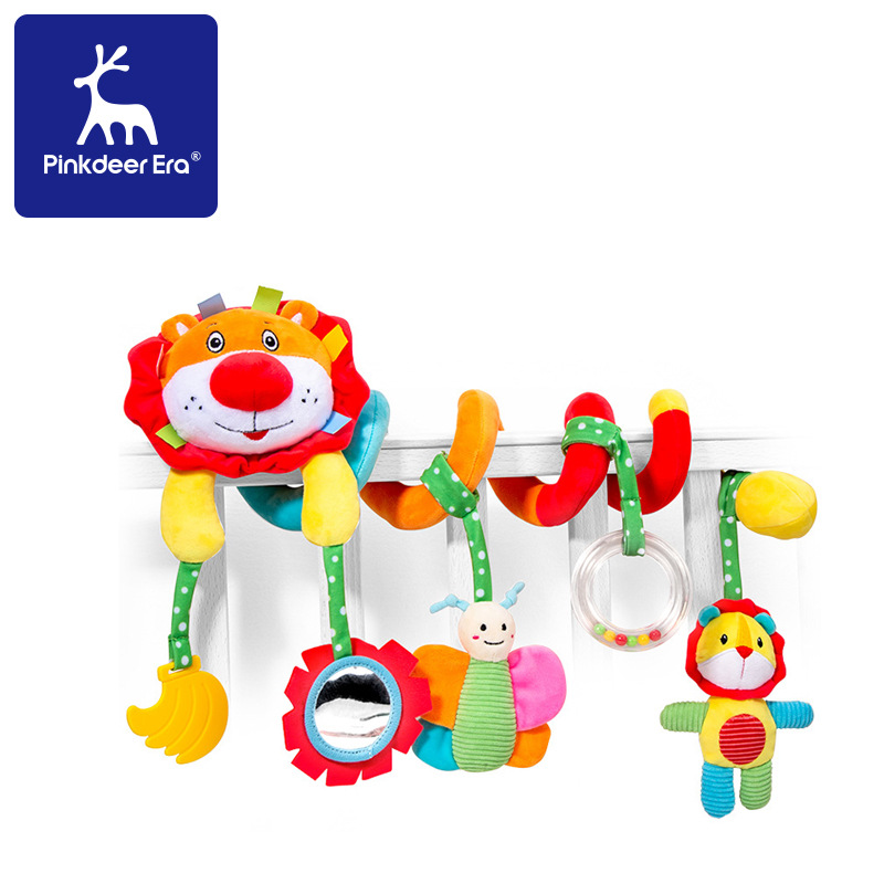 침대 주위의 사자