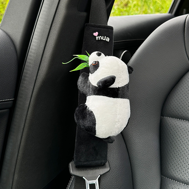 Funda Protectora de Hombro para Cinturón de Seguridad Infantil de Peluche Anti-estrangulamiento para Automóvil
