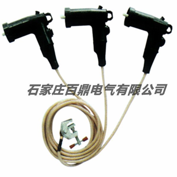 肘型头环网柜用接地线 环网柜10kv接地线  百鼎10kv接地线25mm2