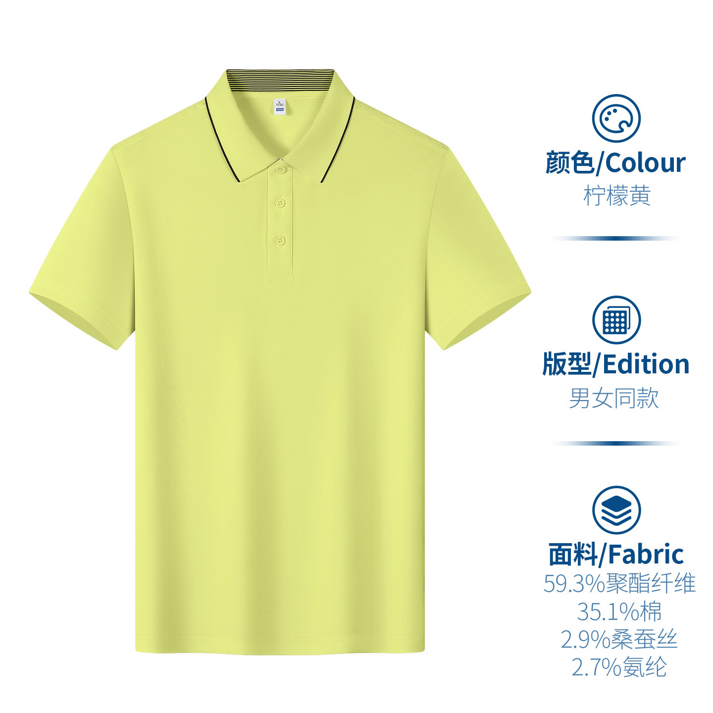 Camiseta de polo con solapa personalizada camiseta corporativa de manga corta ropa corporativa de verano de negocios gris camiseta cultural de media manga