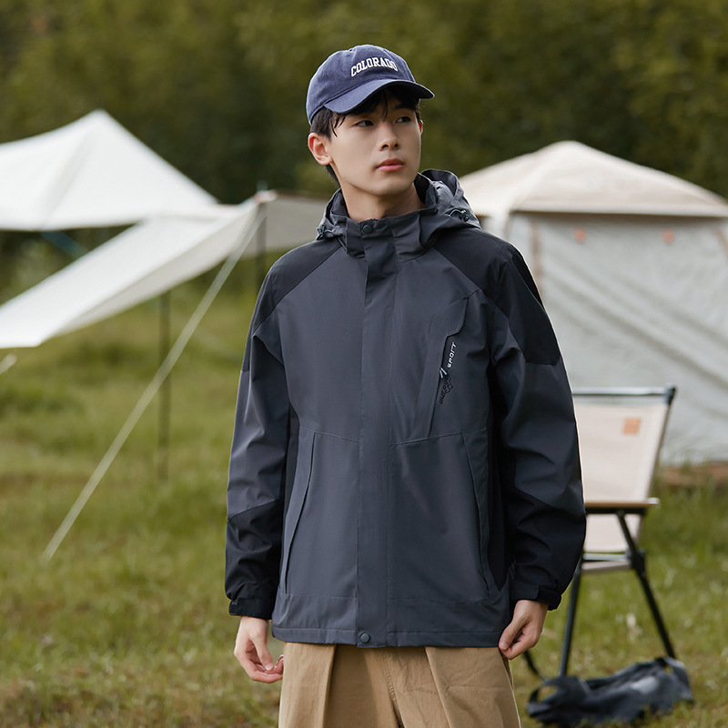 1818 single-garment men's dark gray
