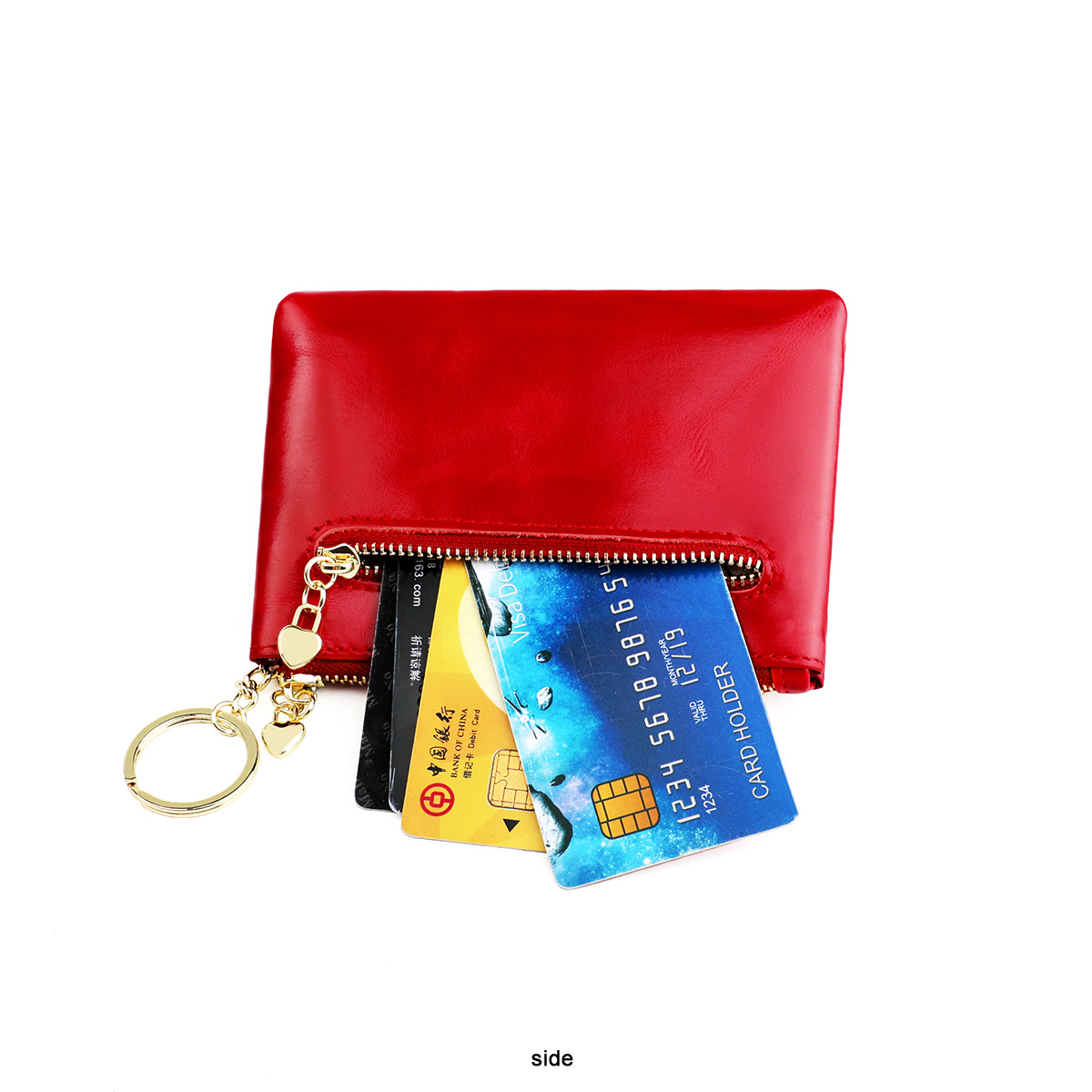 New Oil Wax Leather Coin Purse Fashion Small Coin Bag Hand Key Bag Small Purse display picture 26