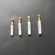 铜头硅胶漂座浮漂座日式筏钓漂座八字环连接器矶钓大物透明鱼漂座
